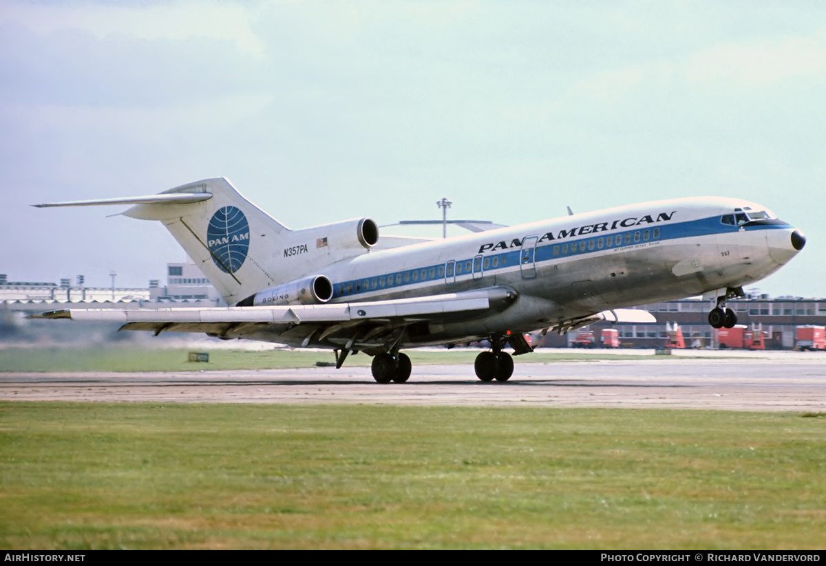 Aircraft Photo of N357PA | Boeing 727-21 | Pan American World Airways - Pan Am | AirHistory.net #22294