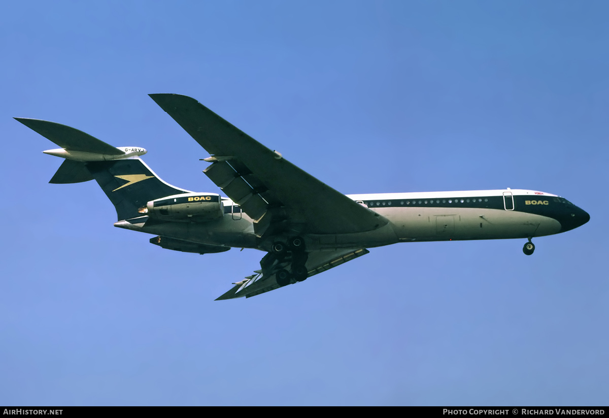 Aircraft Photo of G-ARVJ | Vickers VC10 Srs1101 | BOAC - British Overseas Airways Corporation | AirHistory.net #22350