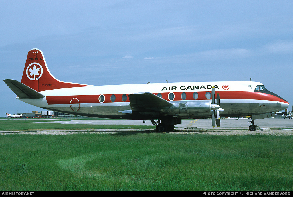 Aircraft Photo of CF-THS | Vickers 757 Viscount | Air Canada | AirHistory.net #22357
