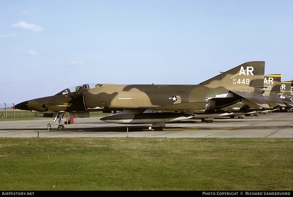 Aircraft Photo of 66-0449 / AF66-449 | McDonnell Douglas RF-4C Phantom II | USA - Air Force | AirHistory.net #22366