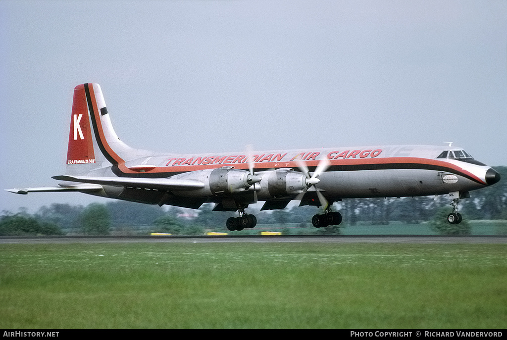 Aircraft Photo of G-AZML | Canadair CL-44D4-2 | Transmeridian Air Cargo | AirHistory.net #22387
