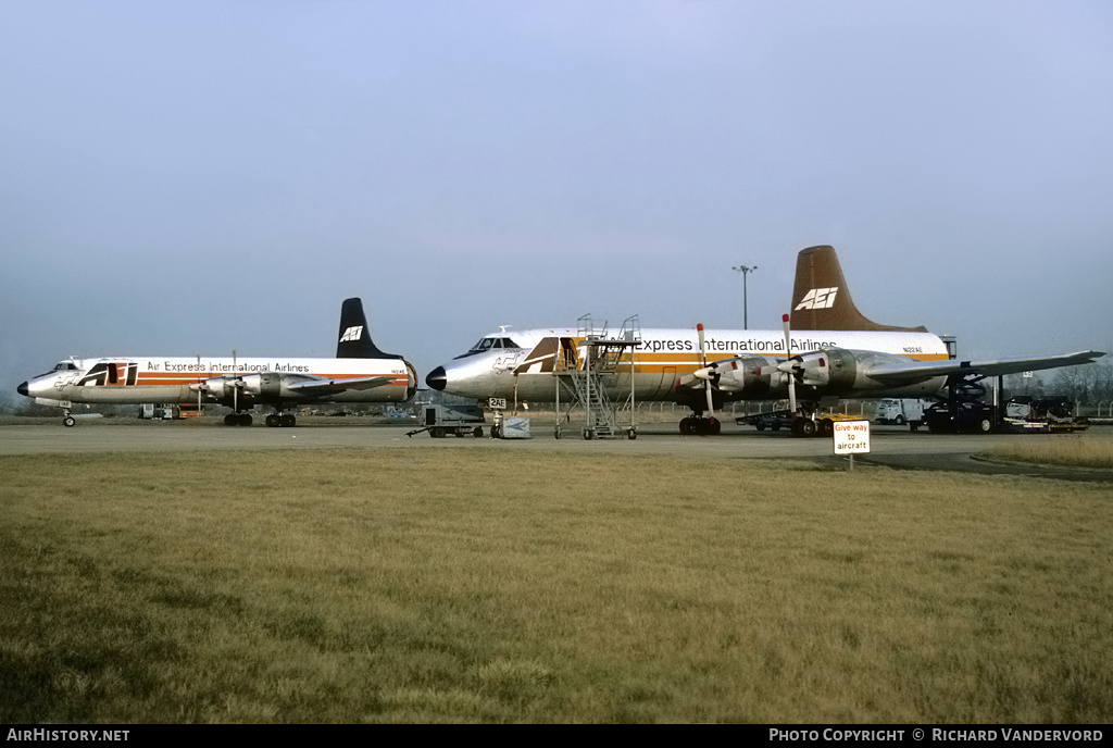 Aircraft Photo of N122AE | Canadair CL-44D4-2 | AEI - Air Express International | AirHistory.net #22389