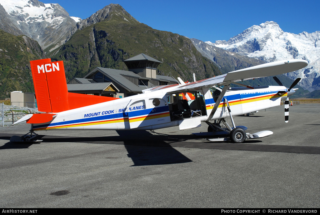 Aircraft Photo of ZK-MCN | Pilatus PC-6/B2-H4 Turbo Porter | Mount Cook Ski Planes | AirHistory.net #22400
