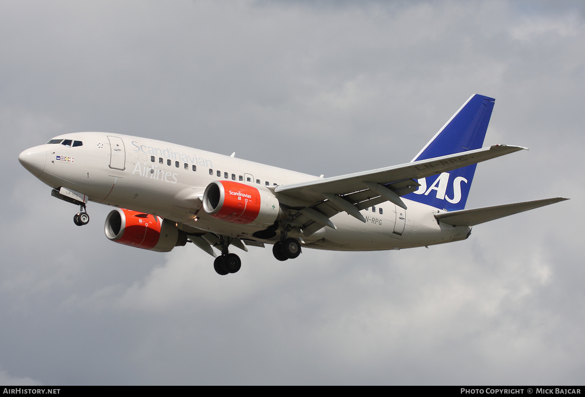 Aircraft Photo of LN-RPG | Boeing 737-683 | Scandinavian Airlines - SAS | AirHistory.net #22402