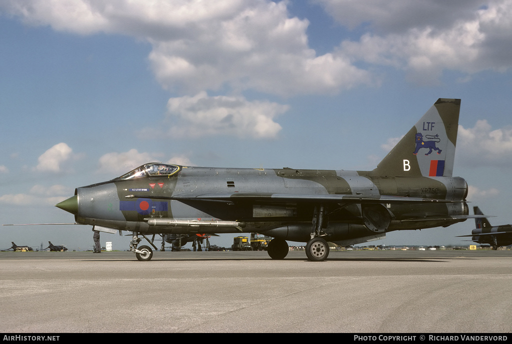 Aircraft Photo of XP750 | English Electric Lightning F3 | UK - Air Force | AirHistory.net #22404