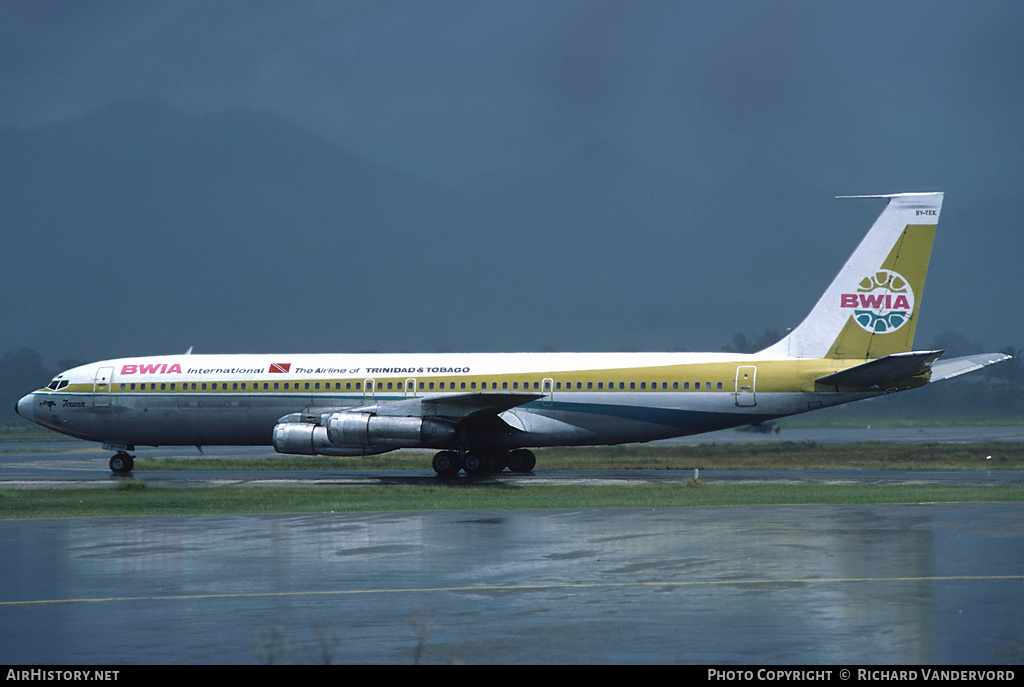 Aircraft Photo of 9Y-TEK | Boeing 707-351C | BWIA International | AirHistory.net #22425