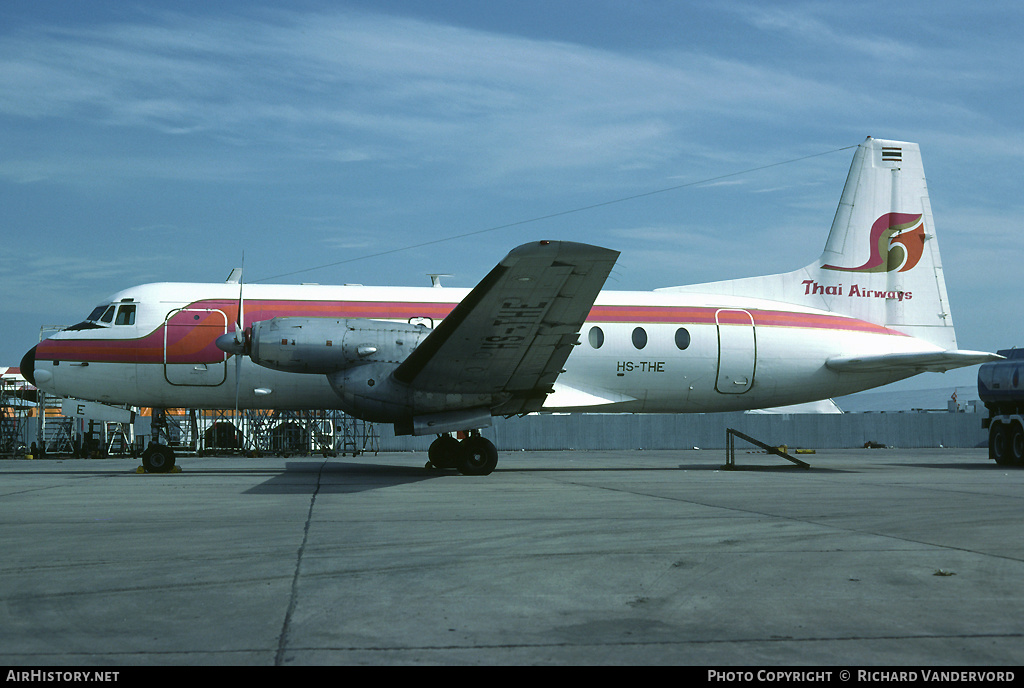 Aircraft Photo of HS-THE | Hawker Siddeley HS-748 Srs2/243 | Thai Airways | AirHistory.net #22427