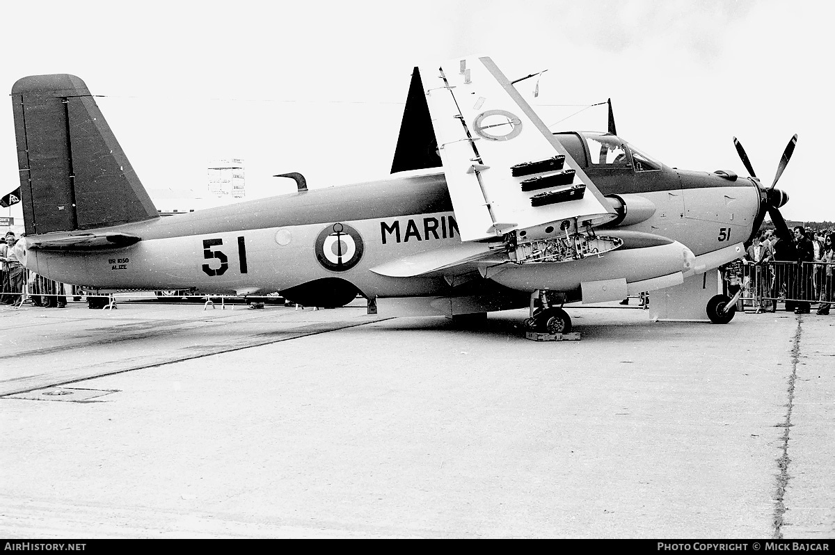 Aircraft Photo of 51 | Bréguet 1050 Alizé | France - Navy | AirHistory.net #22466