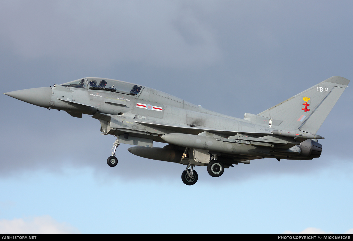 Aircraft Photo of ZJ815 | Eurofighter EF-2000 Typhoon T3 | UK - Air Force | AirHistory.net #22471