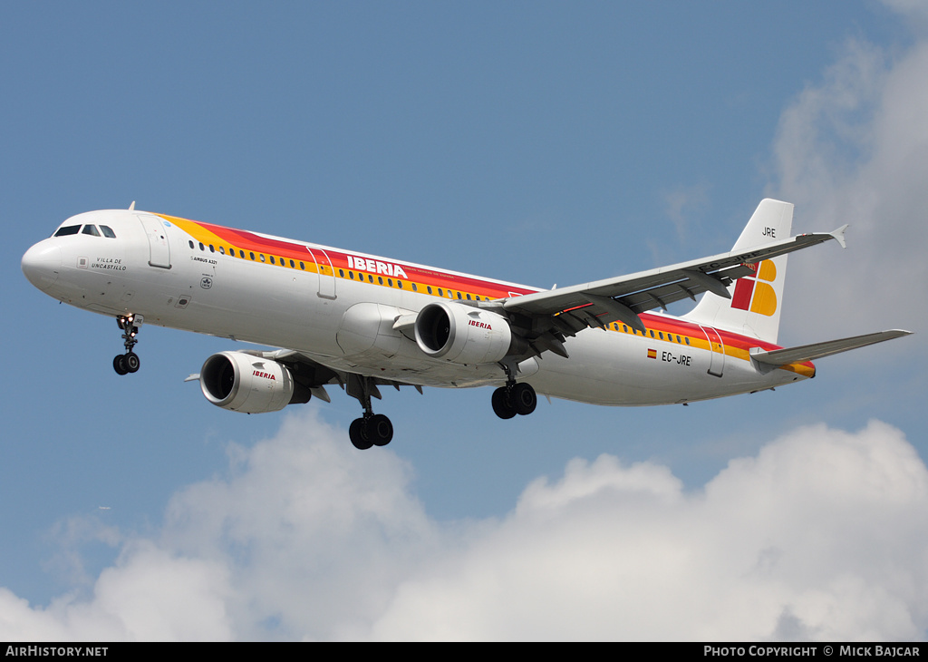 Aircraft Photo of EC-JRE | Airbus A321-212 | Iberia | AirHistory.net #22518