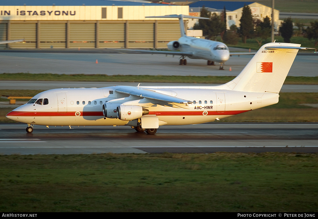 Aircraft Photo of A9C-HWR | British Aerospace Avro 146-RJ85 | Bahrain - Air Force | AirHistory.net #22529