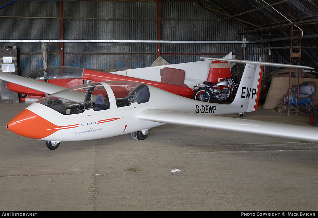 Aircraft Photo of G-DEWP | Grob G-103A Twin II Acro | Cambridge Gliding Centre | AirHistory.net #22586