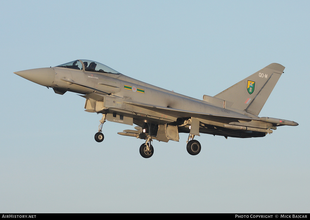 Aircraft Photo of ZJ927 | Eurofighter EF-2000 Typhoon F2 | UK - Air Force | AirHistory.net #22588
