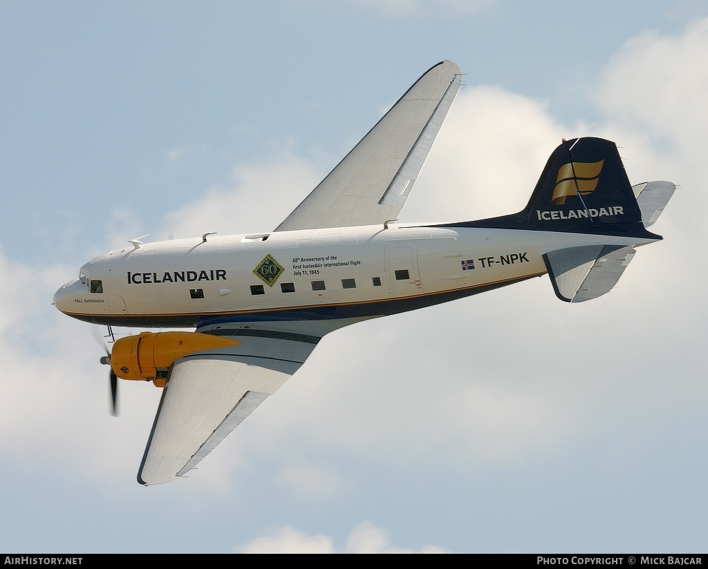 Aircraft Photo of TF-NPK | Douglas C-47A Skytrain | DC-3 Þristavinir | Icelandair | AirHistory.net #22614