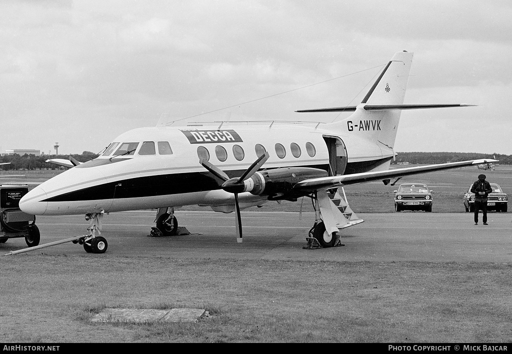 Aircraft Photo of G-AWVK | Handley Page HP-137 Jetstream 1 | Decca Navigator Company | AirHistory.net #22629