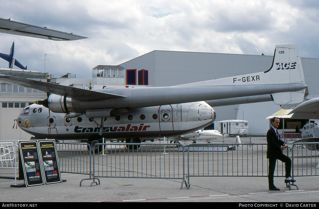 Aircraft Photo of F-GEXR | Nord 2501F-3 Noratlas | Transvalair ACE - Air Charter Express | AirHistory.net #22701