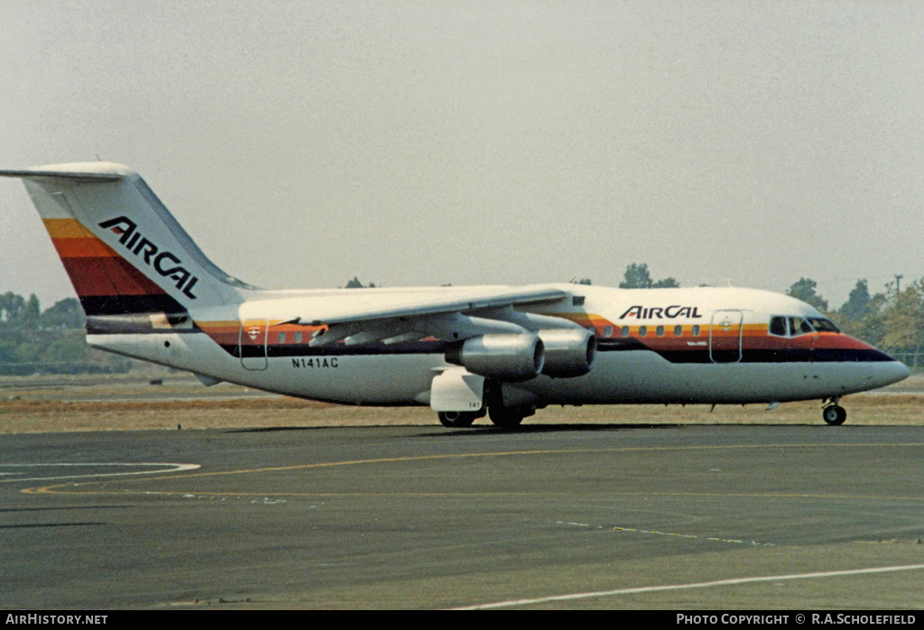 Aircraft Photo of N141AC | British Aerospace BAe-146-200 | AirCal | AirHistory.net #22728