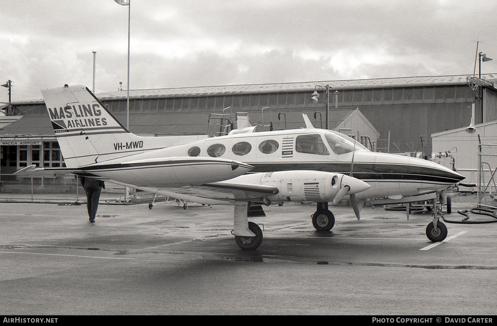 Aircraft Photo of VH-MWD | Cessna 402 | Masling Airlines | AirHistory.net #22814