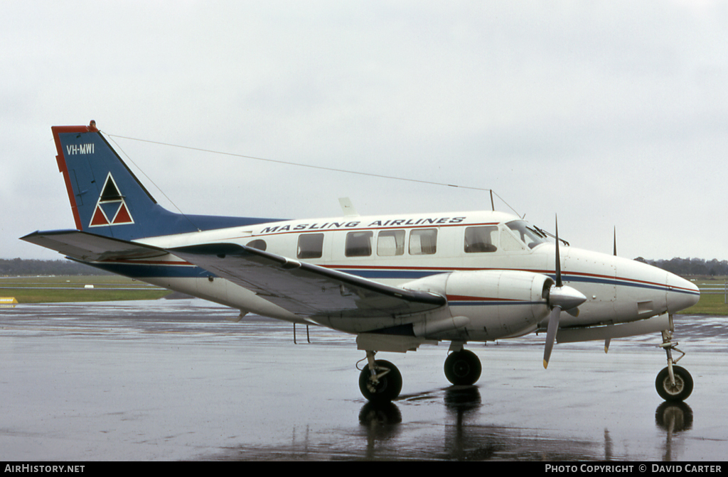 Aircraft Photo of VH-MWI | Beech 70 Queen Air | Masling Airlines | AirHistory.net #22819