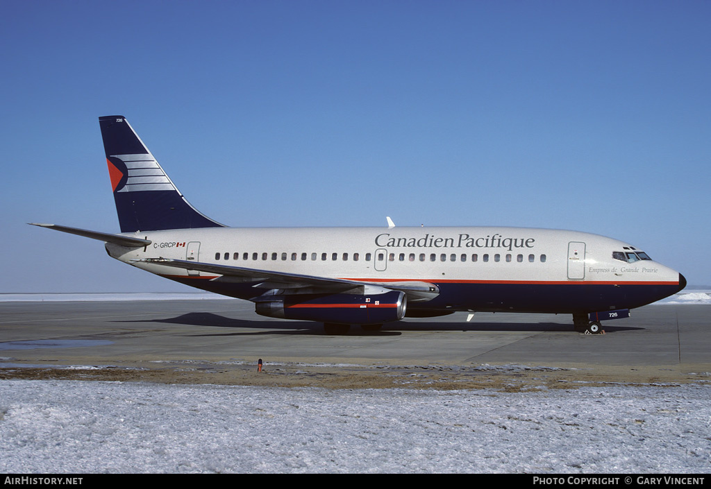 Aircraft Photo of C-GRCP | Boeing 737-2K2/Adv | Canadian Pacific - Canadien Pacifique | AirHistory.net #22823