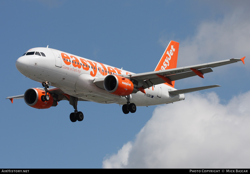 Aircraft Photo of G-EZBZ | Airbus A319-111 | EasyJet | AirHistory.net #22830