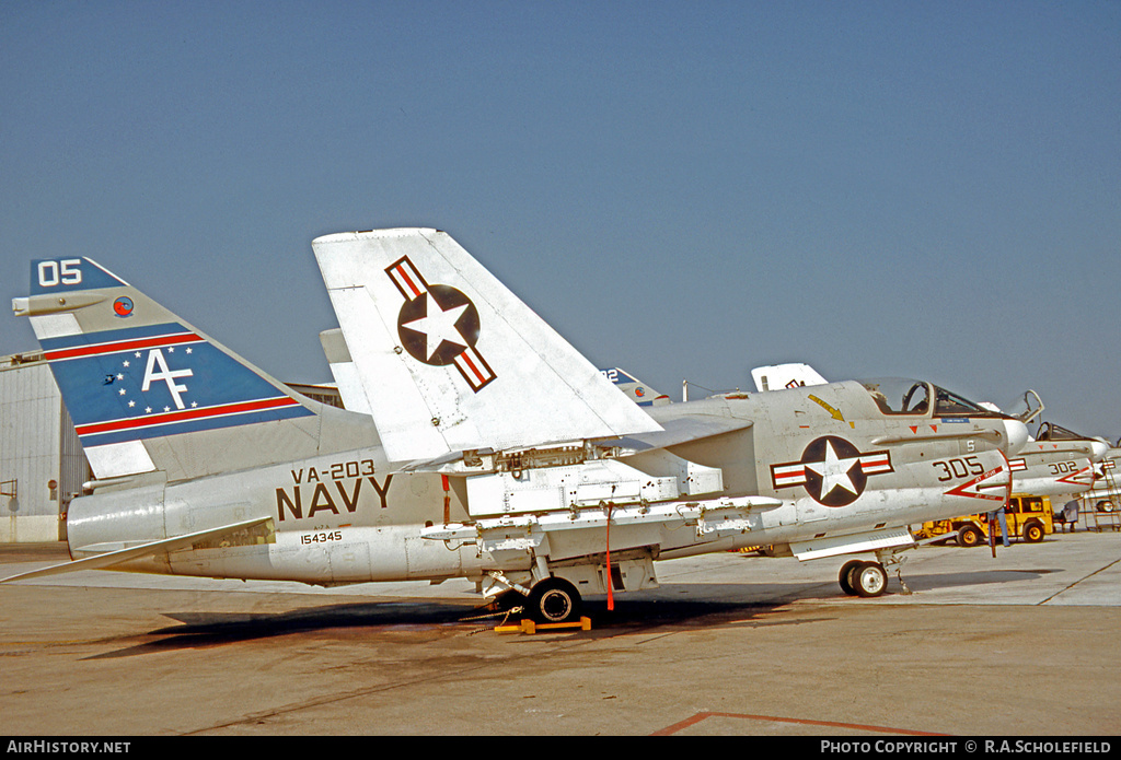 Aircraft Photo of 154345 | LTV A-7A Corsair II | USA - Navy | AirHistory.net #22870