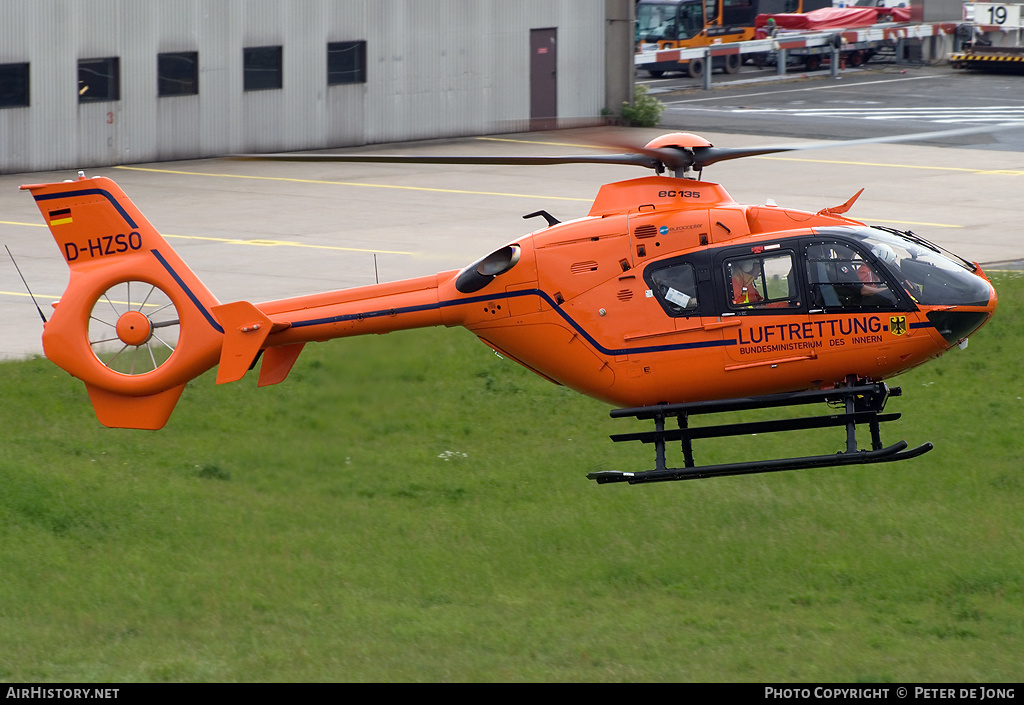 Aircraft Photo of D-HZSO | Eurocopter EC-135T-2+ | Luftrettung - Bundesministerium des Innern | AirHistory.net #23078