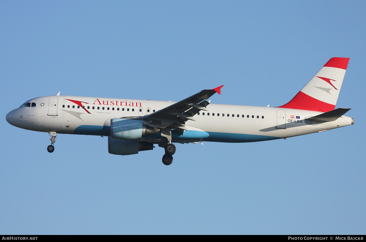 Aircraft Photo of OE-LBR | Airbus A320-214 | Austrian Airlines | AirHistory.net #23101