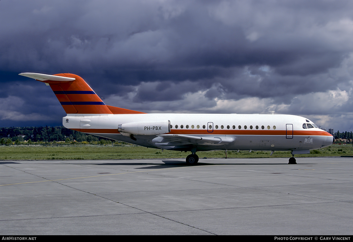 Aircraft Photo of PH-PBX | Fokker F28-1000 Fellowship | Netherlands Government | AirHistory.net #23105