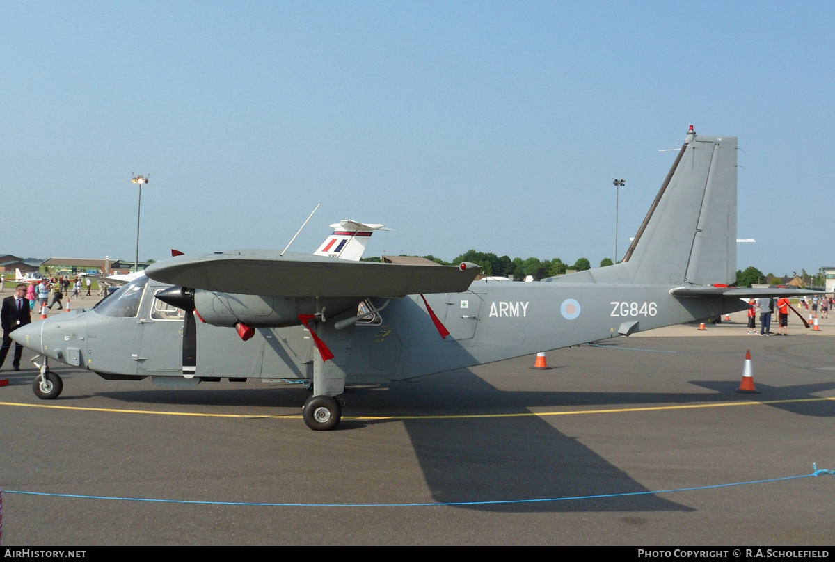 Aircraft Photo of ZG846 | Britten-Norman BN-2T-4S Defender AL2 | UK - Army | AirHistory.net #23140