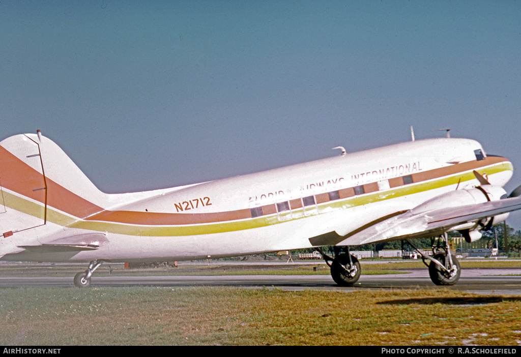 Aircraft Photo of N21712 | Douglas DC-3A | Florida Airways International | AirHistory.net #23156