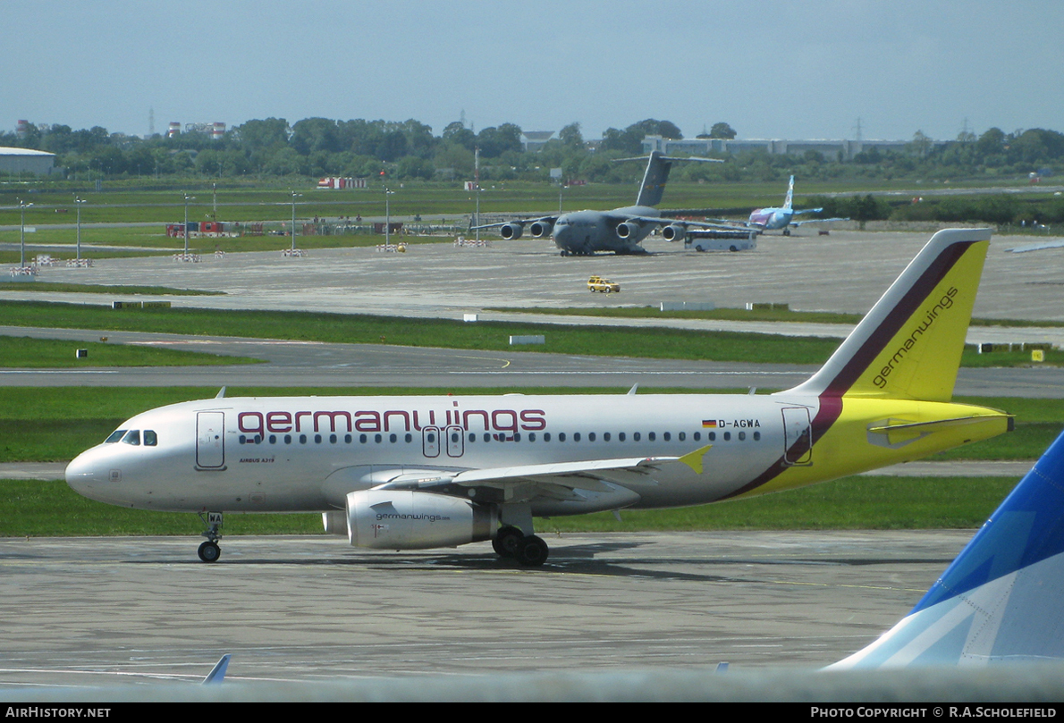 Aircraft Photo of D-AGWA | Airbus A319-132 | Germanwings | AirHistory.net #23217