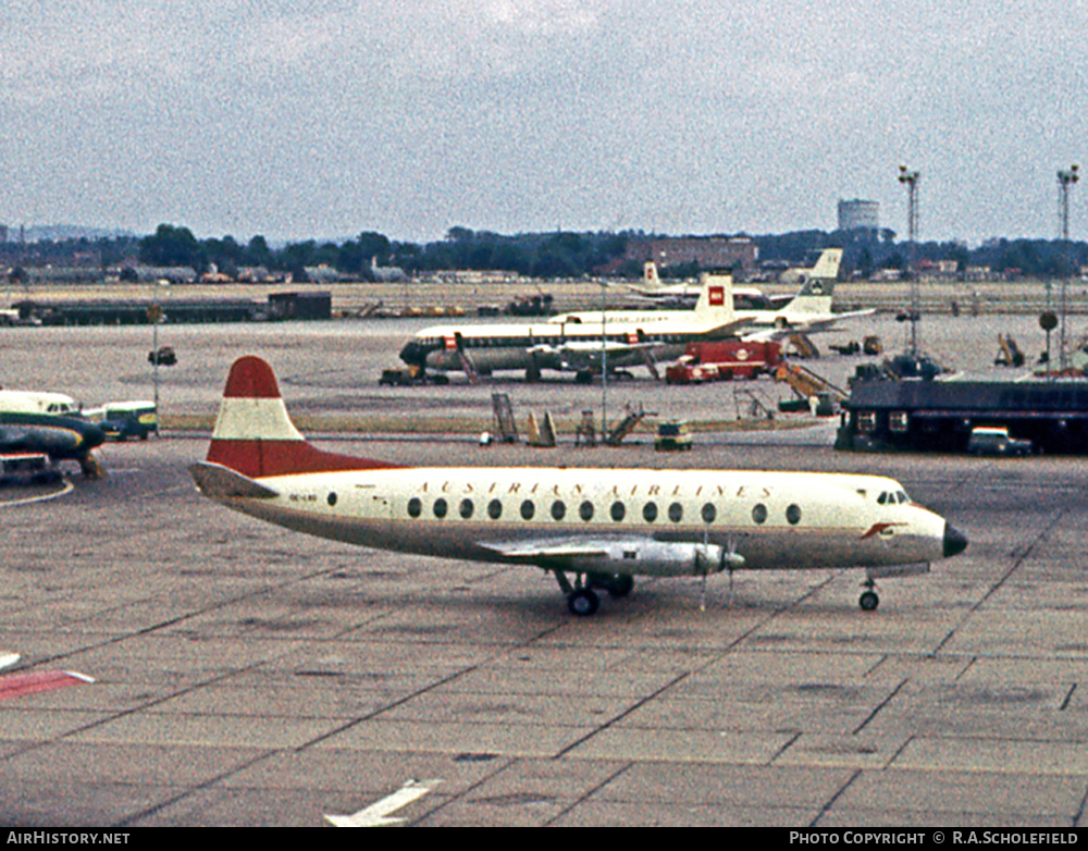 Aircraft Photo of OE-LAG | Vickers 837 Viscount | Austrian Airlines | AirHistory.net #23280