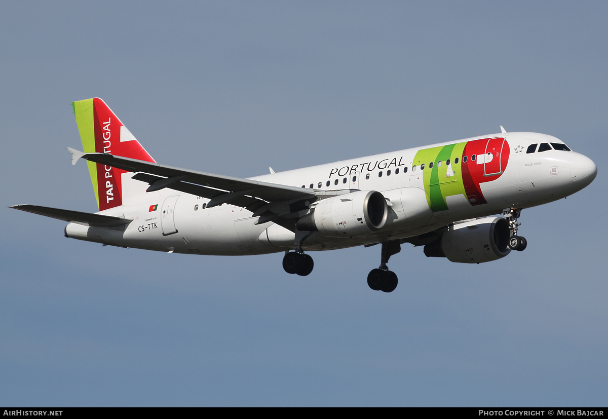 Aircraft Photo of CS-TTK | Airbus A319-111 | TAP Portugal | AirHistory.net #23281