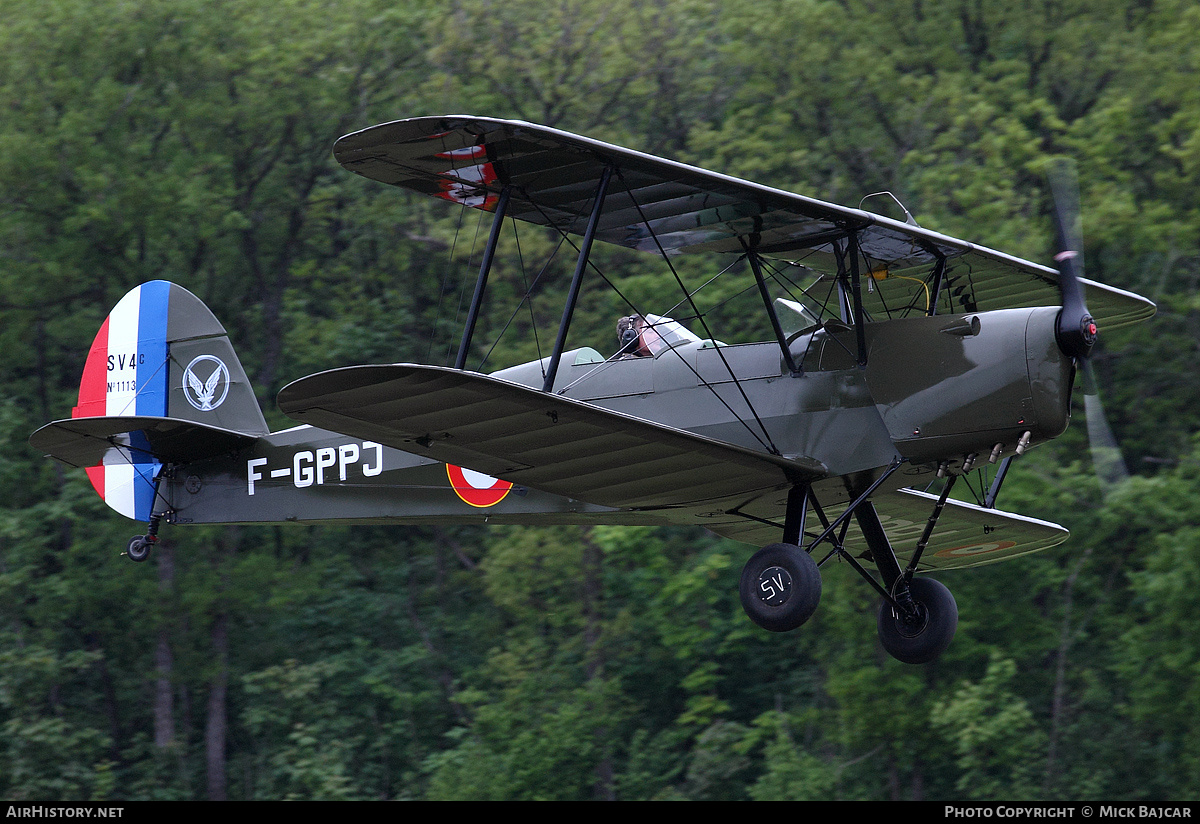 Aircraft Photo of F-GPPJ | Stampe-Vertongen SV-4C | France - Air Force | AirHistory.net #23283