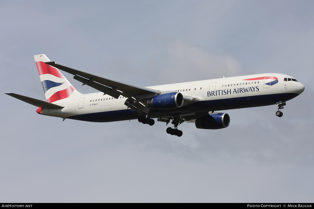 Aircraft Photo of G-BNWO | Boeing 767-336/ER | British Airways | AirHistory.net #23314