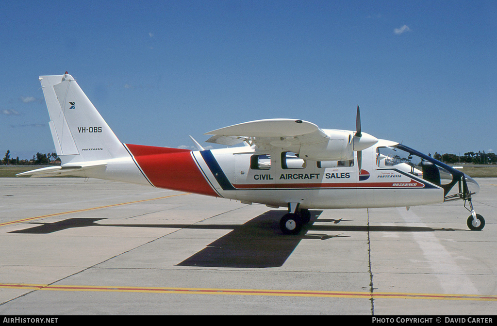 Aircraft Photo of VH-OBS | Partenavia P-68 Observer | AirHistory.net #23427