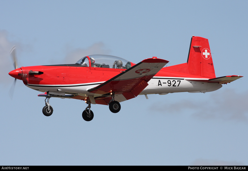 Aircraft Photo of A-927 | Pilatus NCPC-7 | Switzerland - Air Force | AirHistory.net #23472