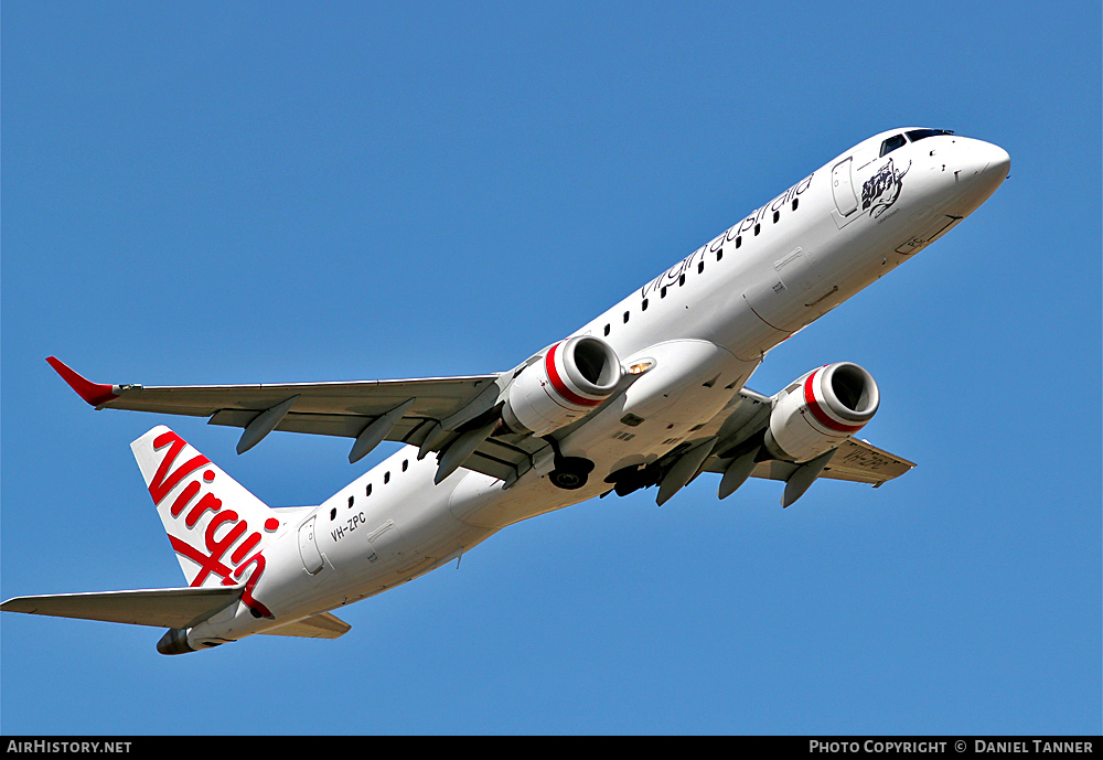 Aircraft Photo of VH-ZPC | Embraer 190AR (ERJ-190-100IGW) | Virgin Australia Airlines | AirHistory.net #23483