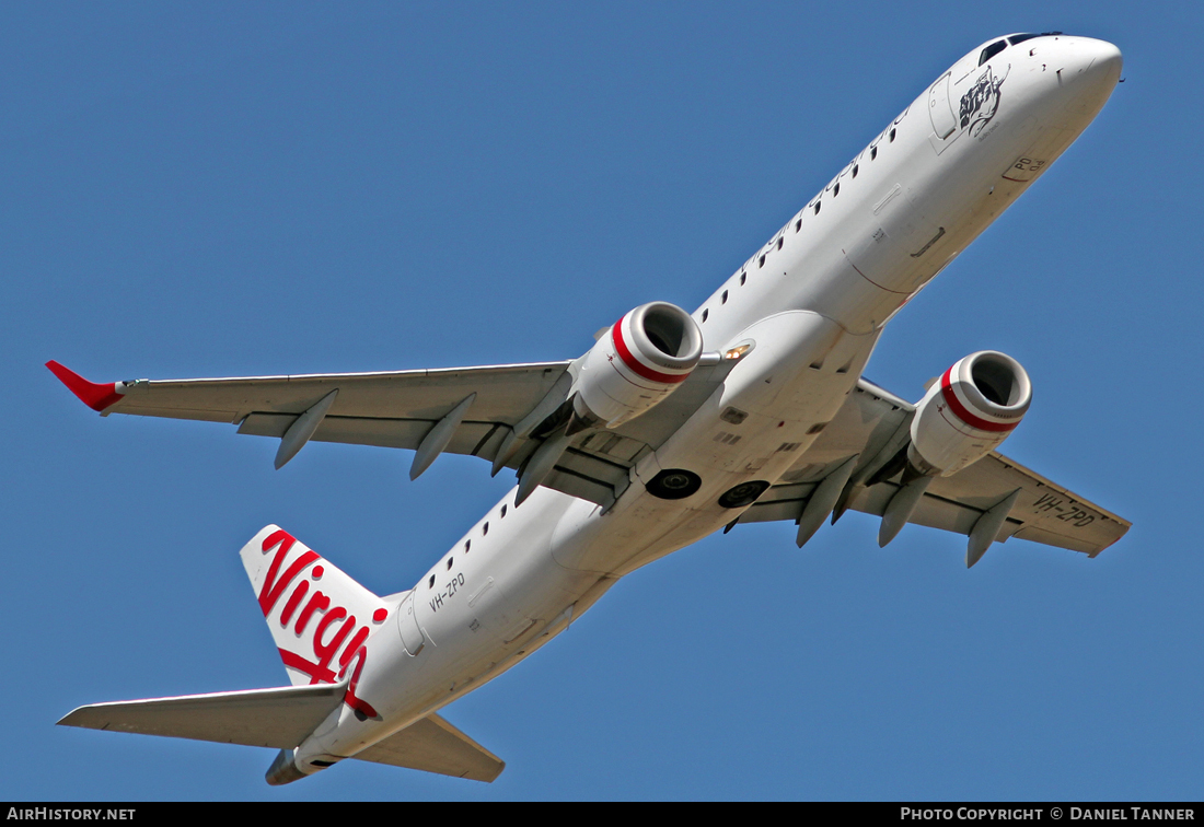 Aircraft Photo of VH-ZPD | Embraer 190AR (ERJ-190-100IGW) | Virgin Australia Airlines | AirHistory.net #23492