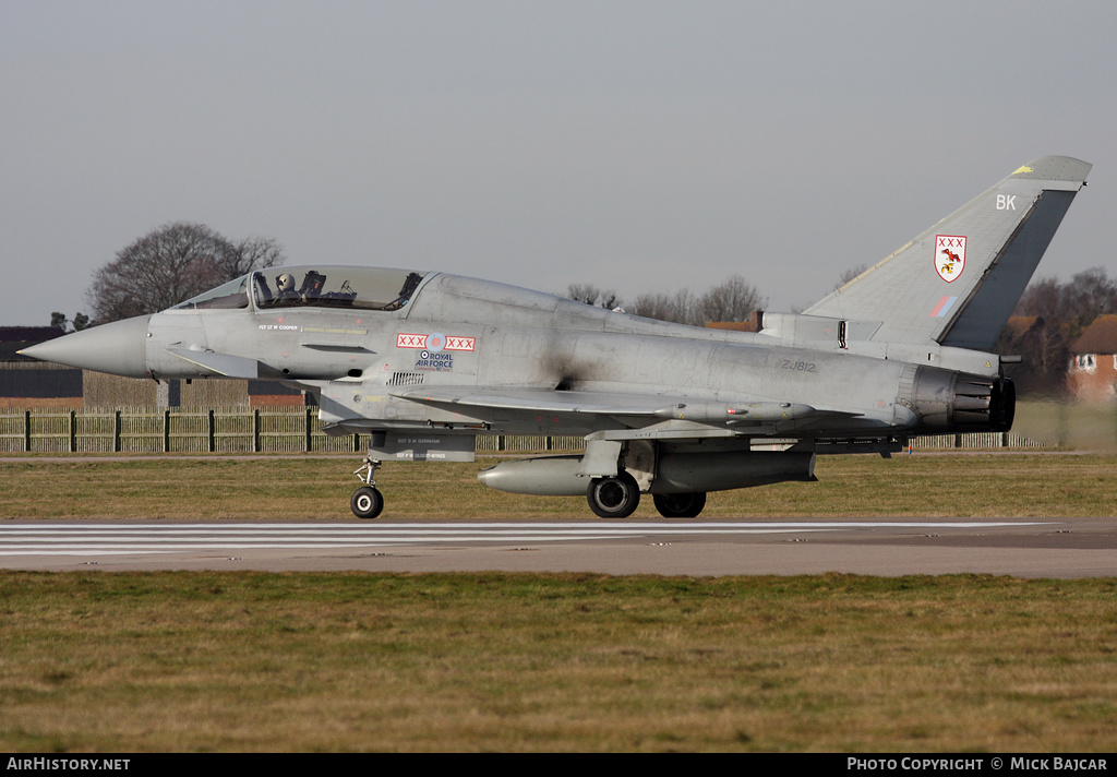 Aircraft Photo of ZJ812 | Eurofighter EF-2000 Typhoon T1 | UK - Air Force | AirHistory.net #23504