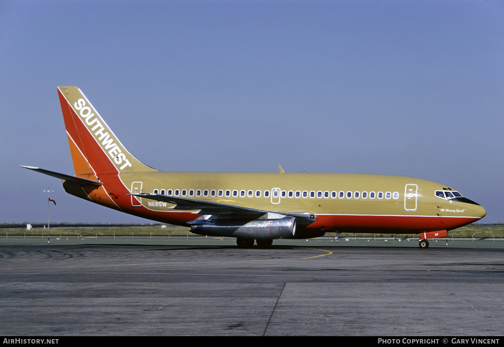 Aircraft Photo of N68SW | Boeing 737-2H4 | Southwest Airlines | AirHistory.net #23514