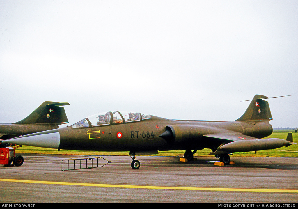 Aircraft Photo of RT-684 | Lockheed TF-104G Starfighter | Denmark - Air Force | AirHistory.net #23521