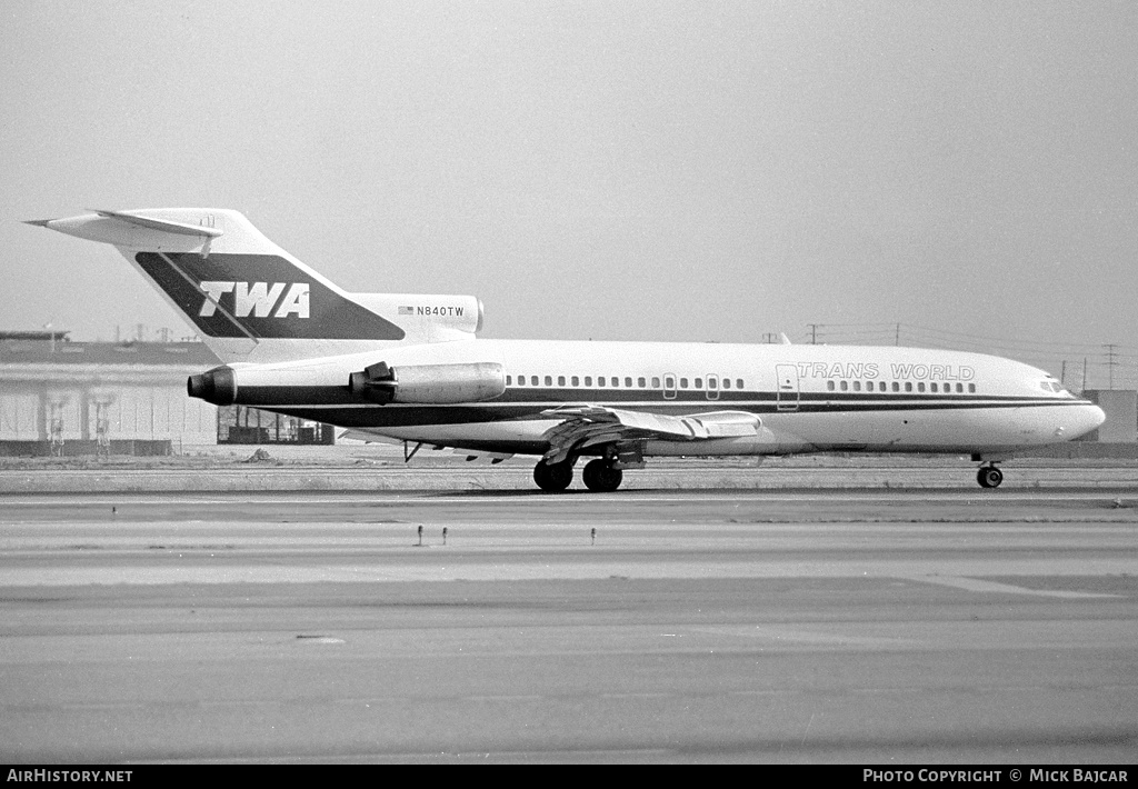 Aircraft Photo of N840TW | Boeing 727-31 | Trans World Airlines - TWA | AirHistory.net #23526