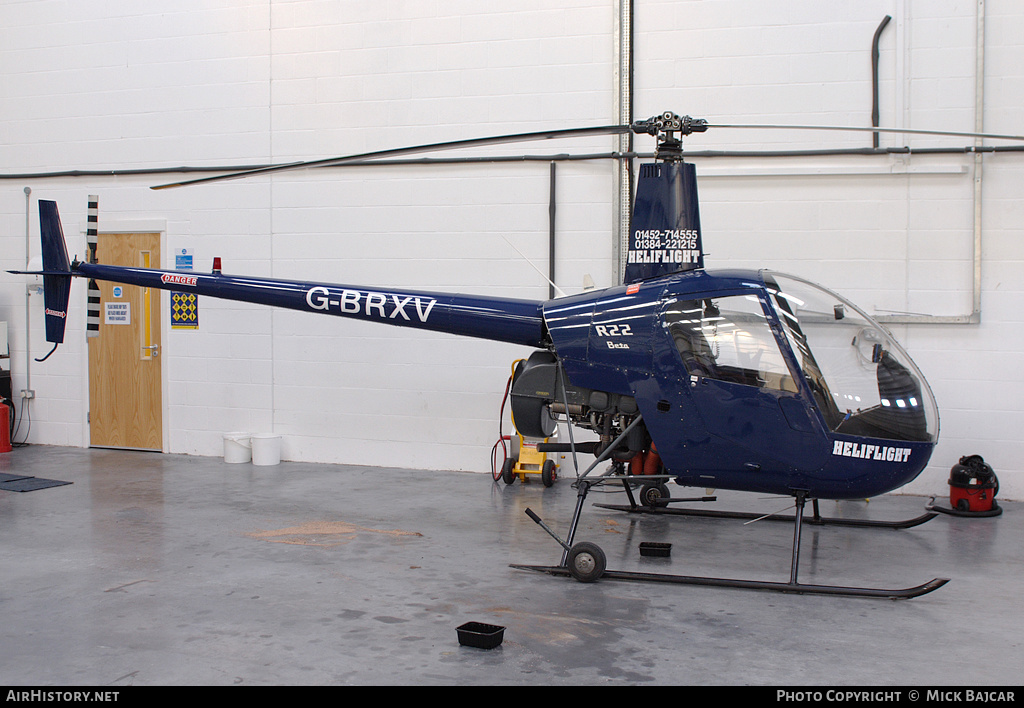 Aircraft Photo of G-BRXV | Robinson R-22 Beta | Heliflight | AirHistory.net #23539