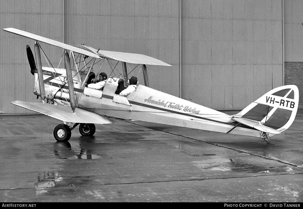 Aircraft Photo of VH-RTB | De Havilland D.H. 82A Tiger Moth | Associated Tourist Services | AirHistory.net #23572