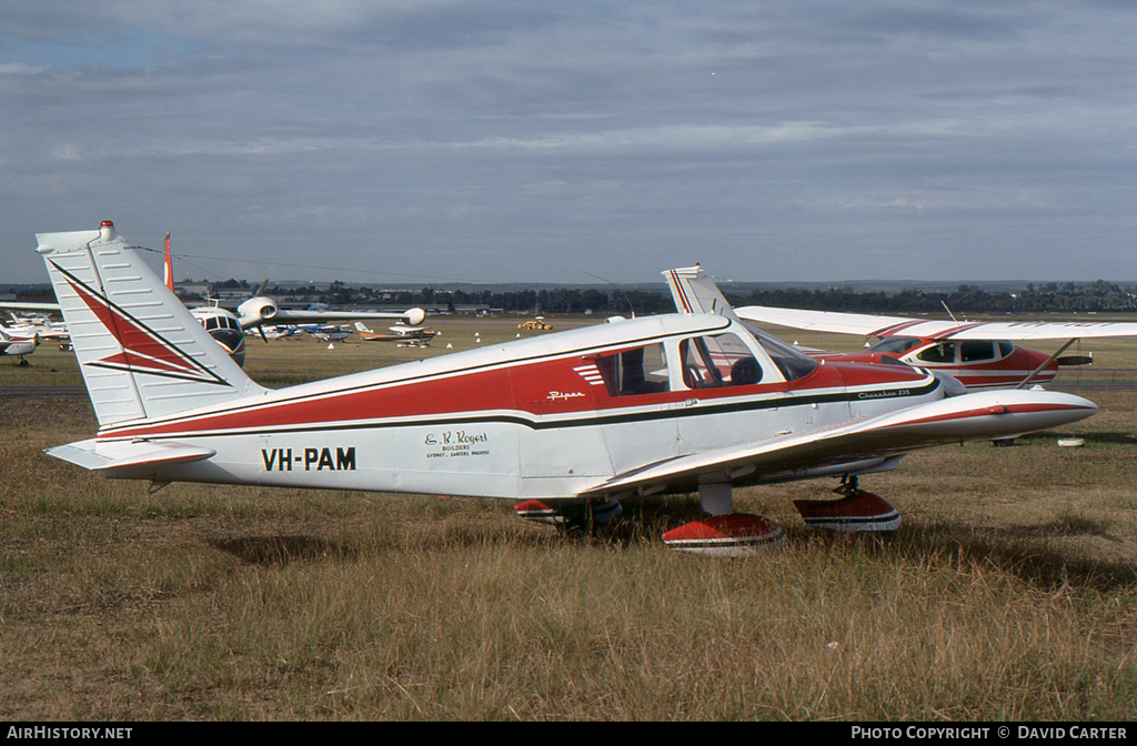 Aircraft Photo of VH-PAM | Piper PA-28-235 Cherokee | E.B. Rogers Builders | AirHistory.net #23593