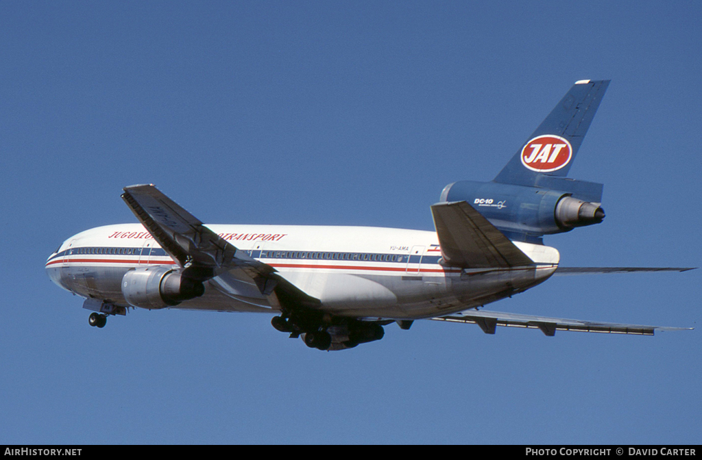 Aircraft Photo of YU-AMA | McDonnell Douglas DC-10-30 | JAT Yugoslav Airlines - Jugoslovenski Aerotransport | AirHistory.net #23598