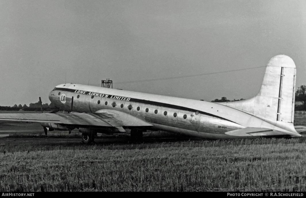 Aircraft Photo of CF-FCY | Avro 689 Tudor 5 | Lome Airways Limited | AirHistory.net #23622