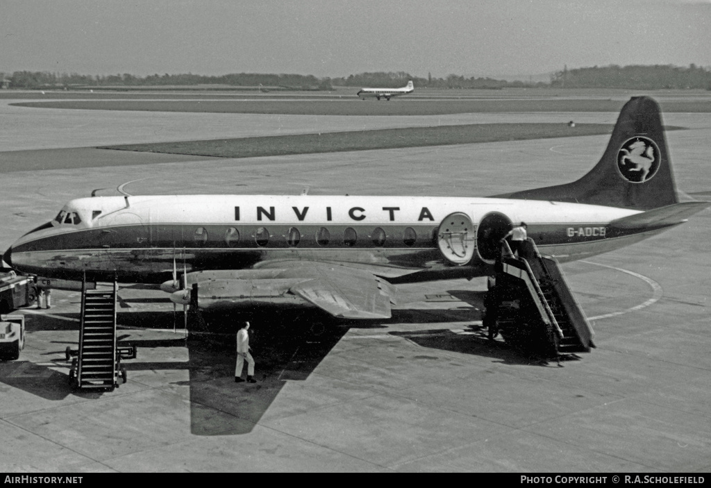 Aircraft Photo of G-AOCB | Vickers 755D Viscount | Invicta Airways | AirHistory.net #23625